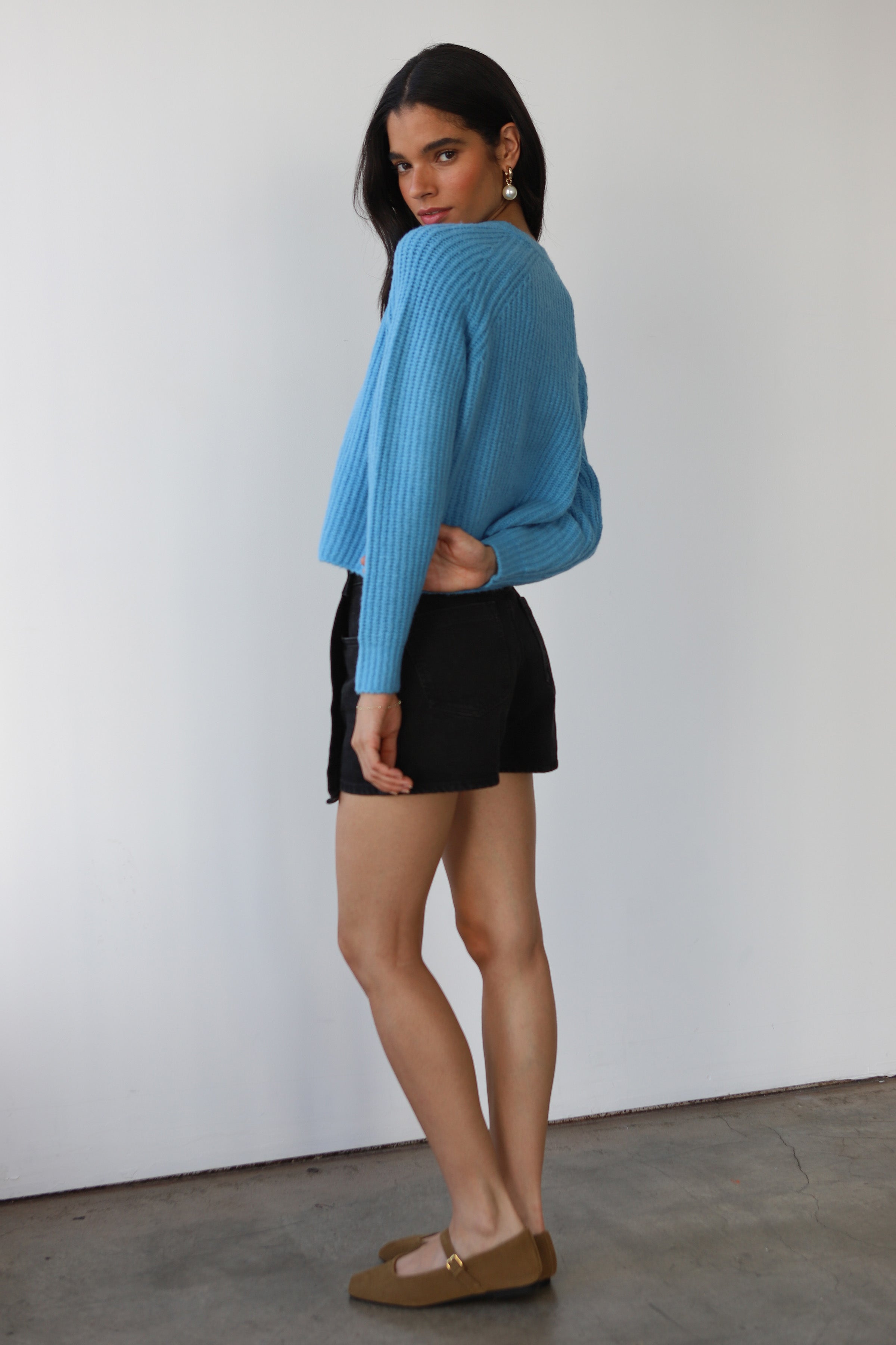 Poppy Cardigan - Capri Blue