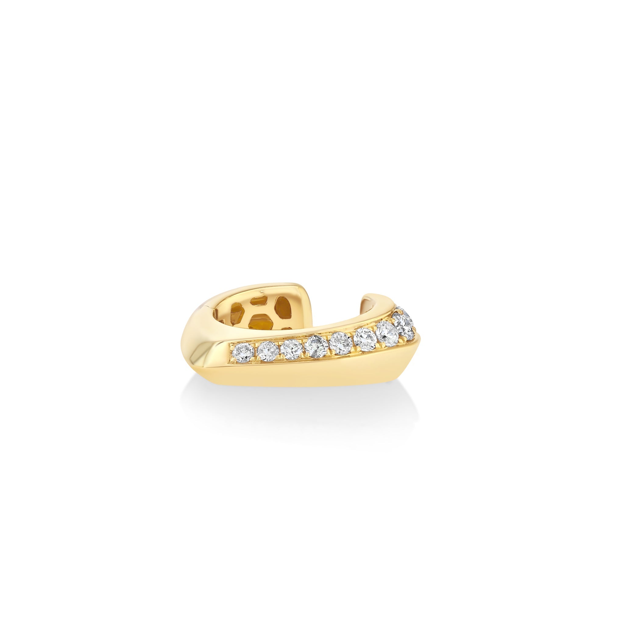 Pave Heart Shaped Ear Cuff