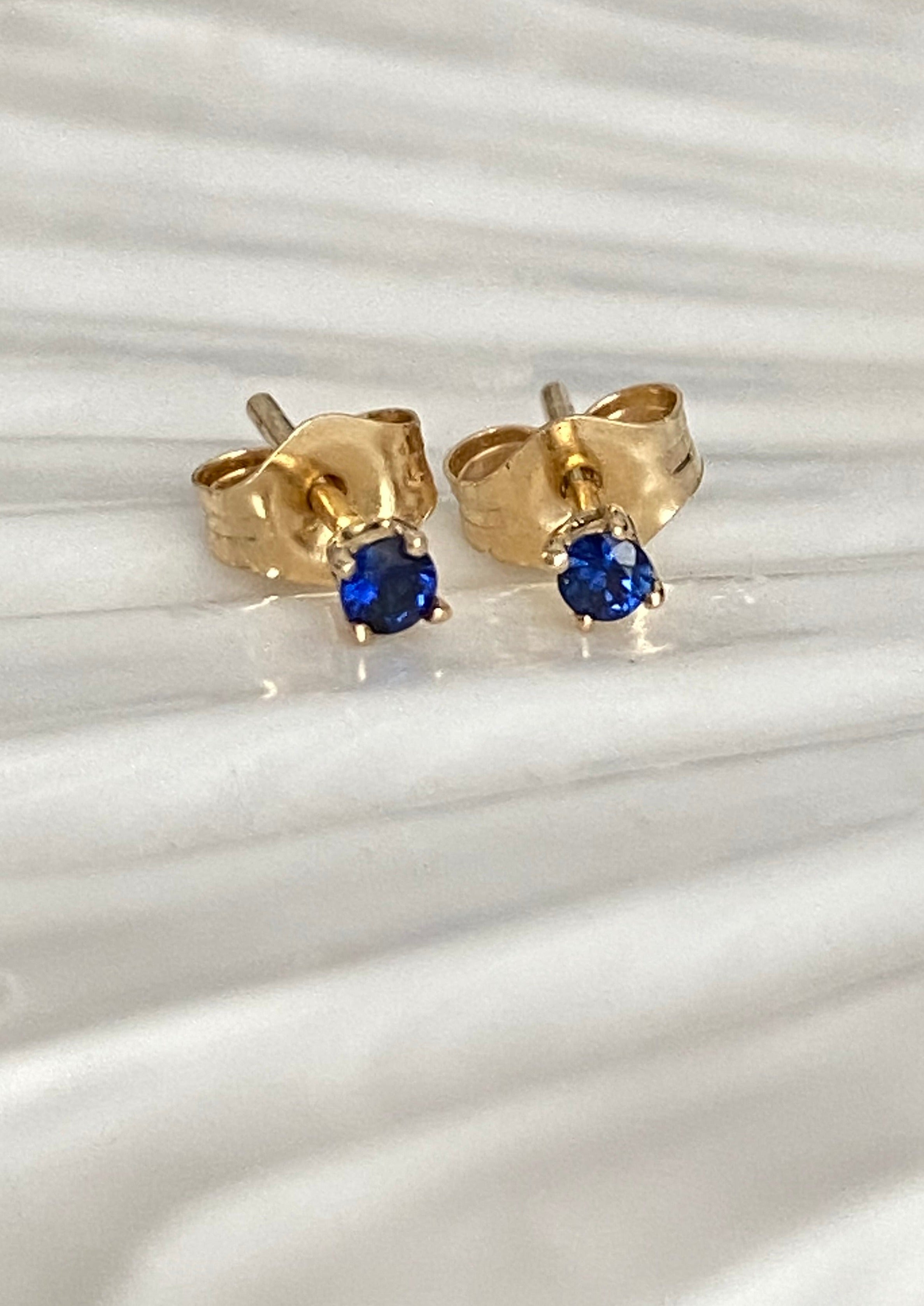 Petite Sapphire Studs
