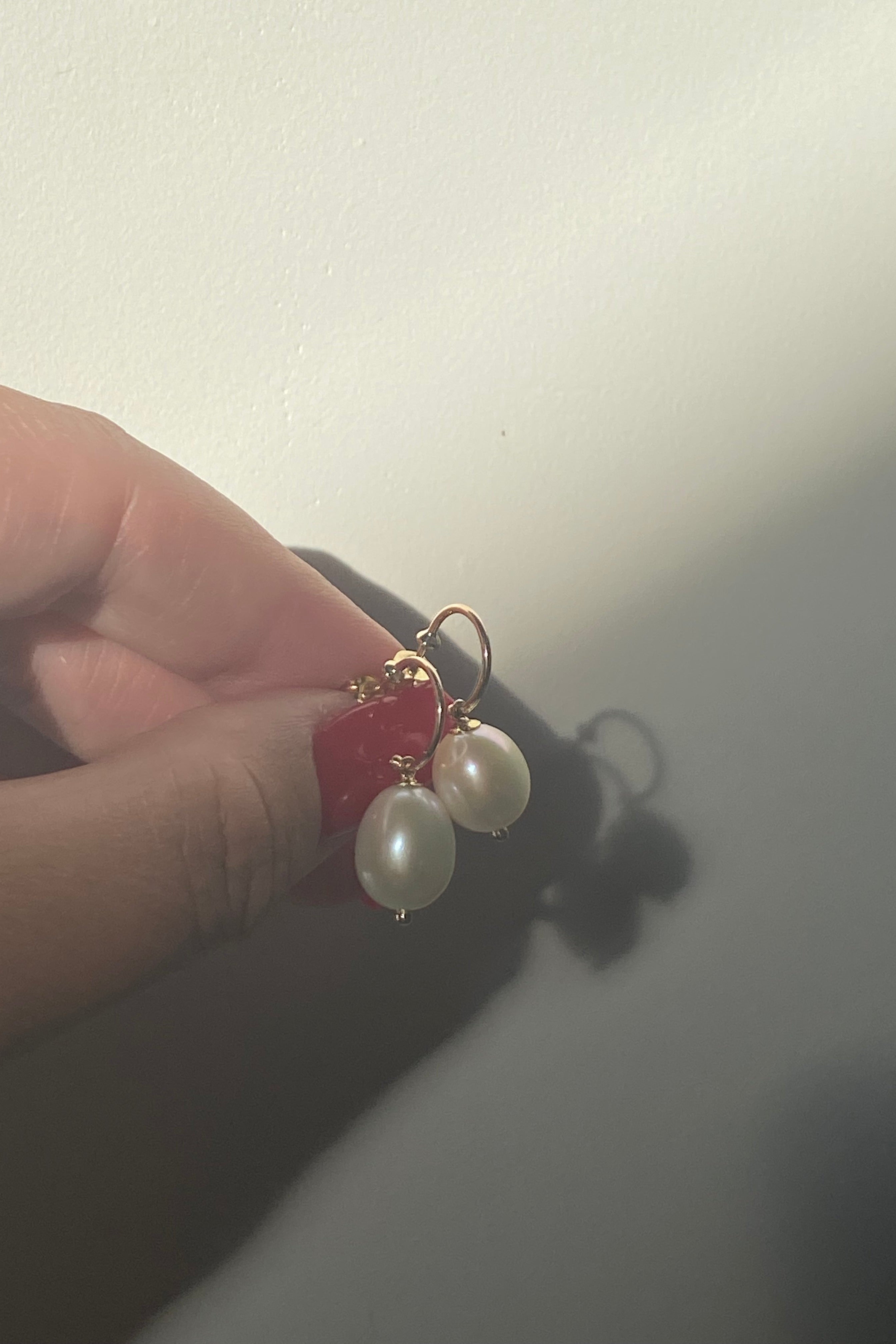 Puff Pearl Hoops