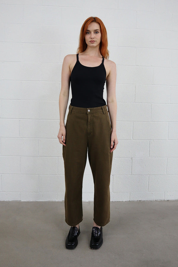 Rose Relaxed Pleat Pant - Beech