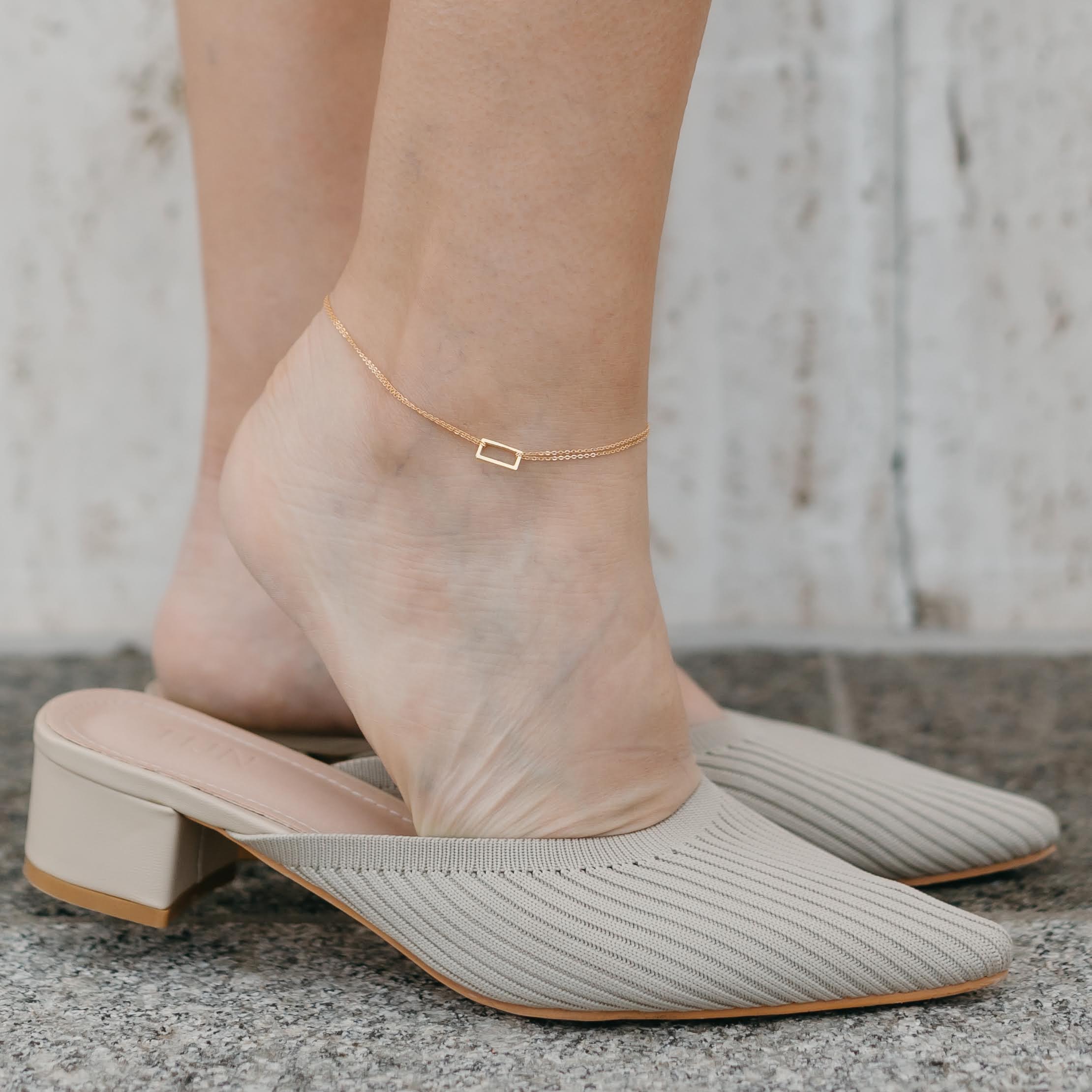 Rectangle Anklet
