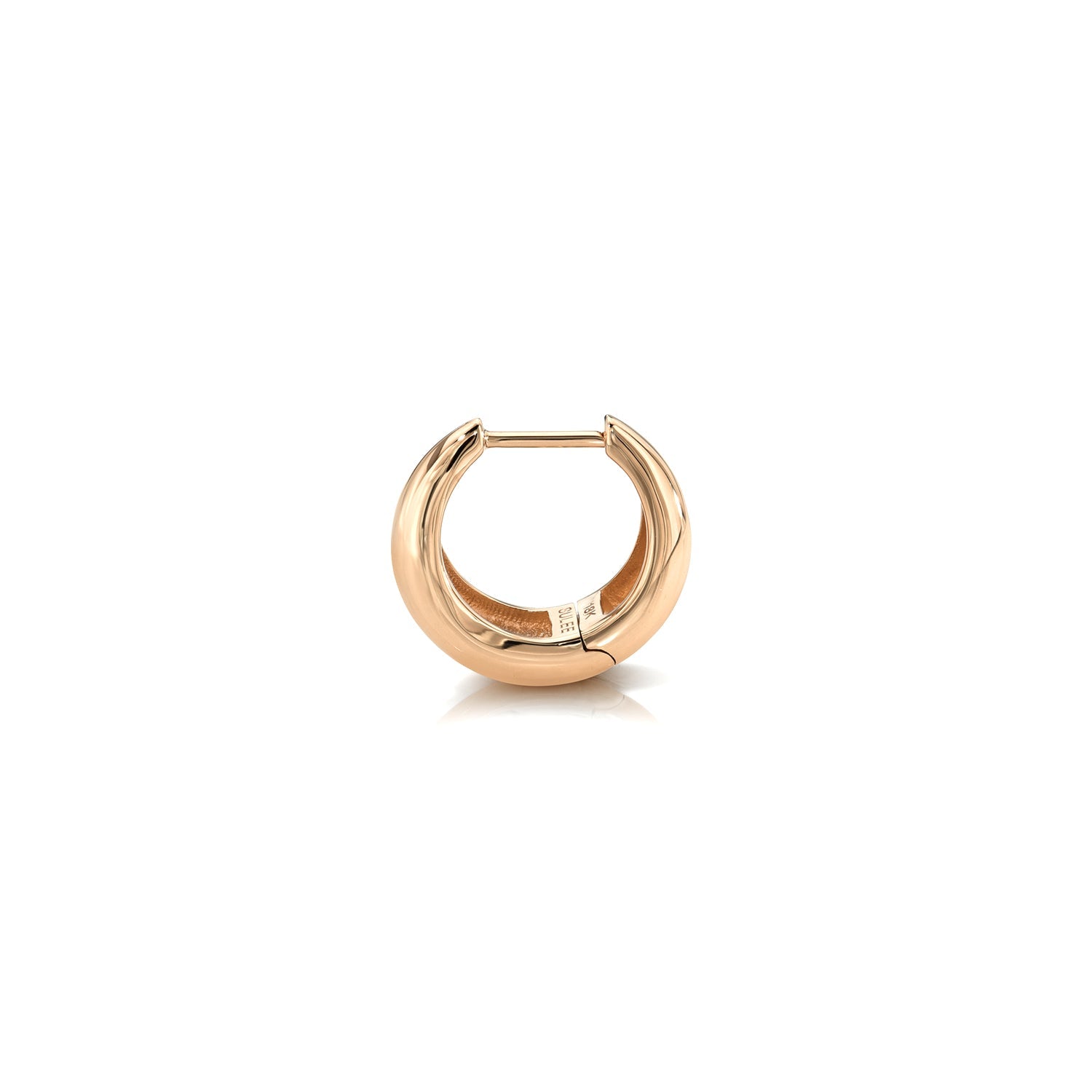 6.5MM TAPERED ROSE GOLD HOOP