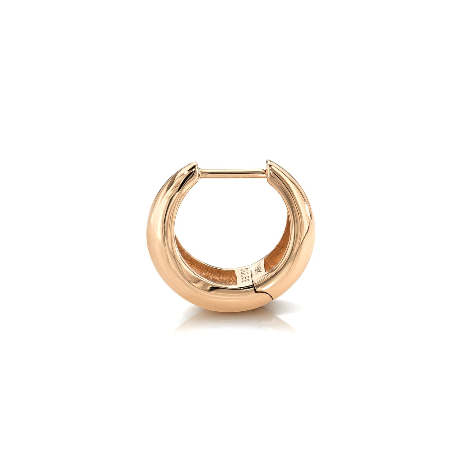 8MM TAPERED ROSE GOLD HOOP