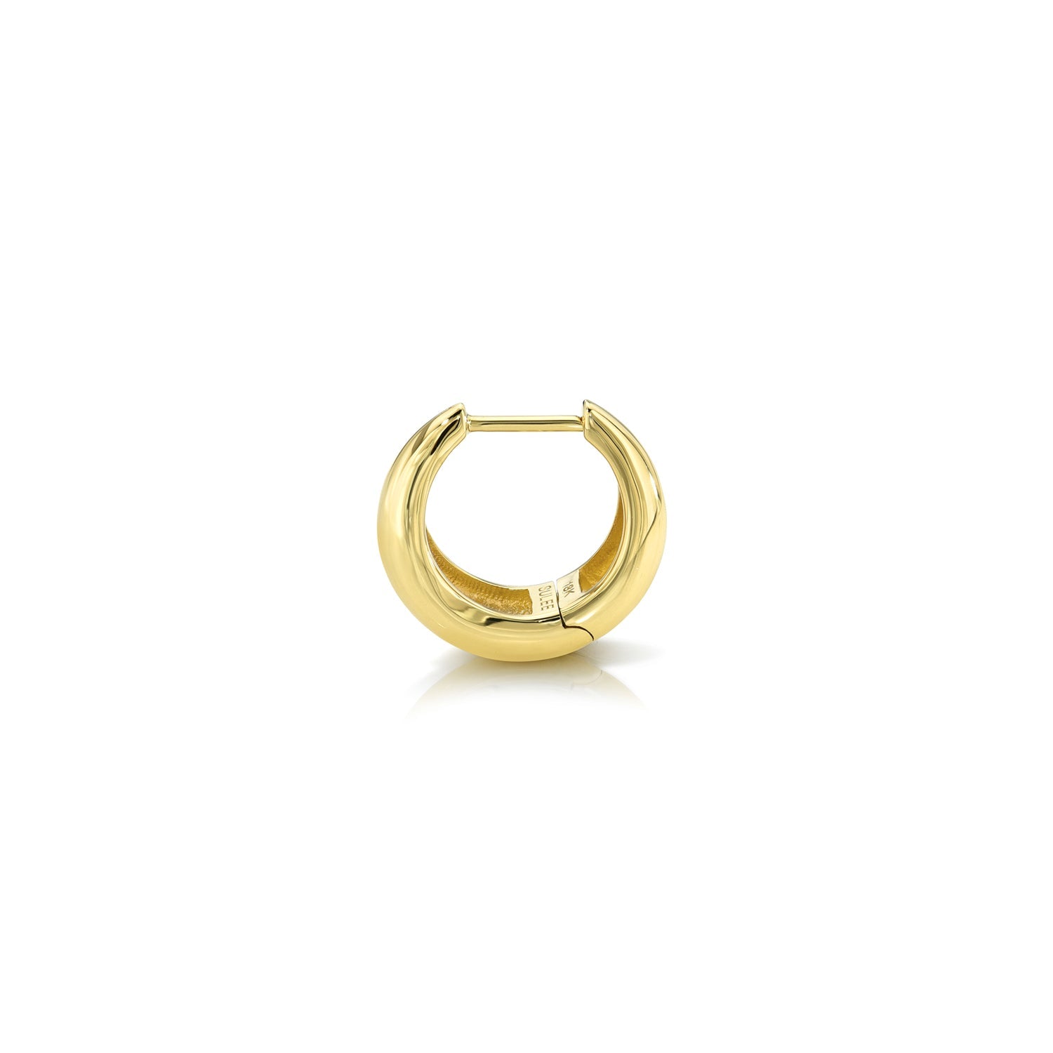 6.5MM TAPERED YELLOW GOLD HOOP