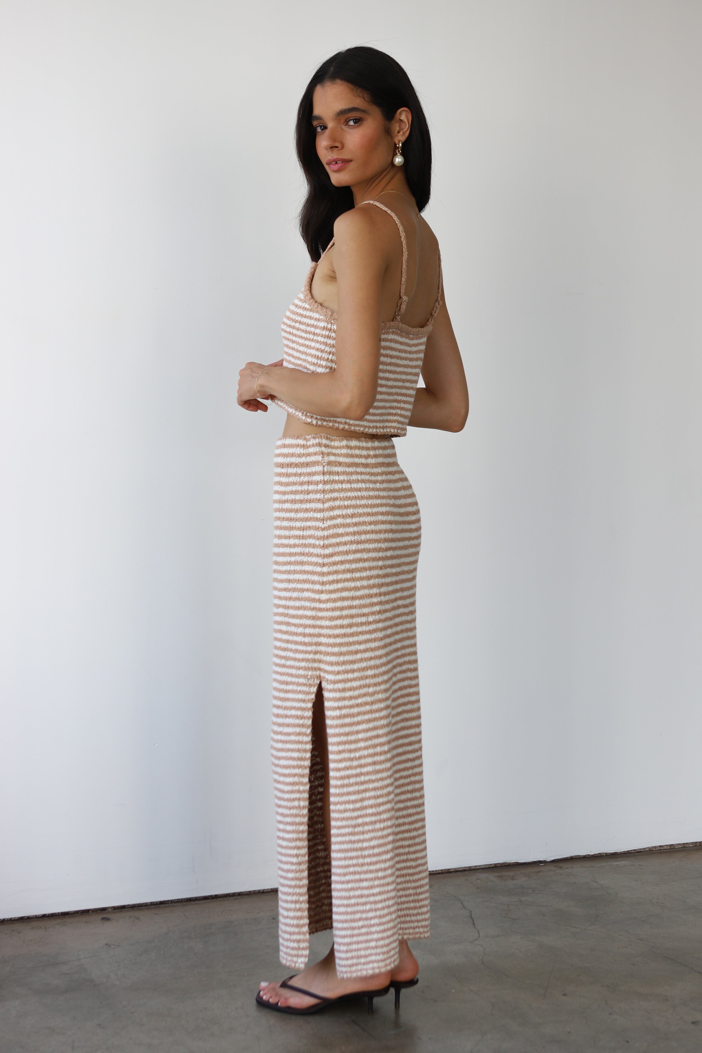 Teddy Maxi Skirt - Lychee