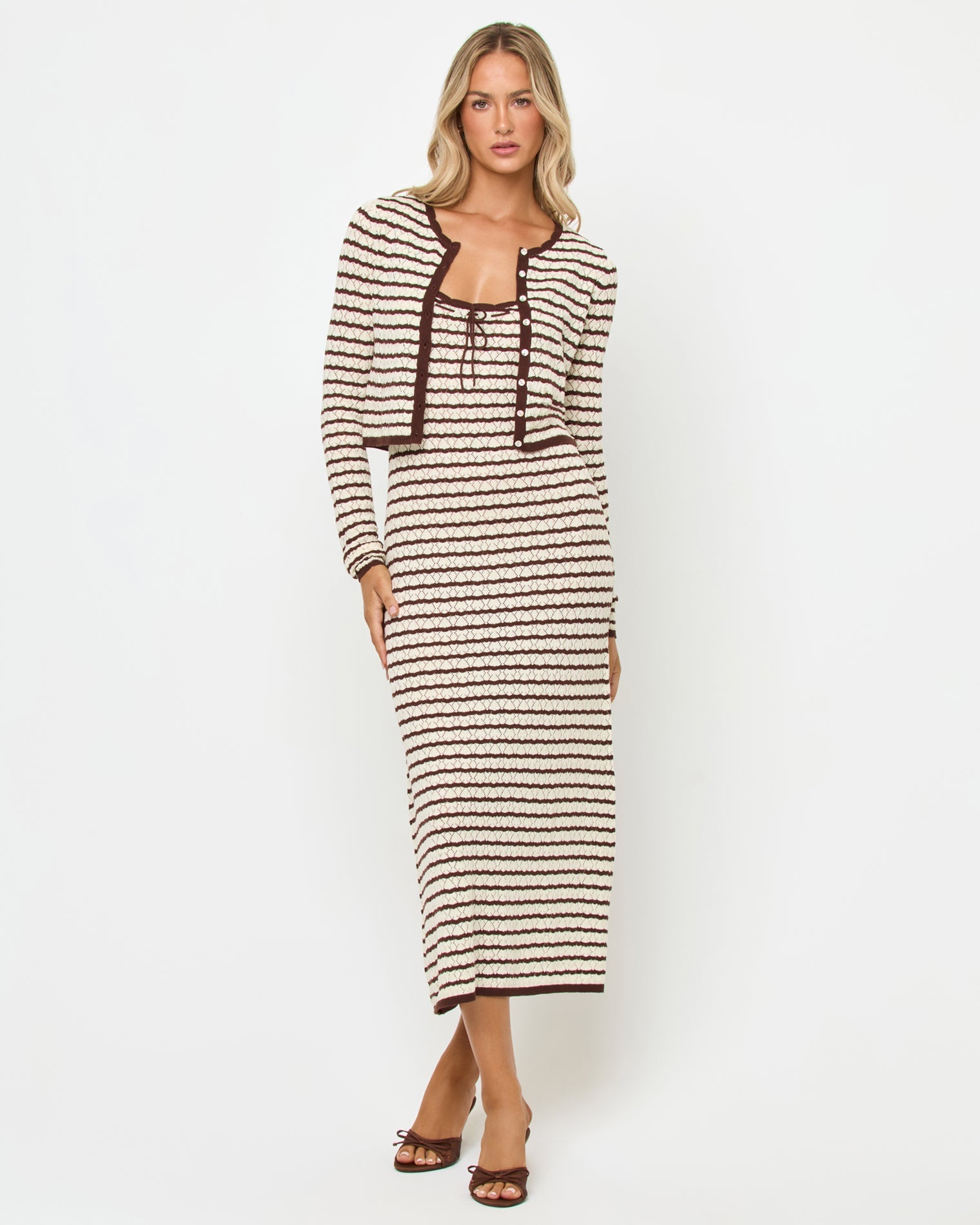 Rosalie Cardigan - Cafe-Cream