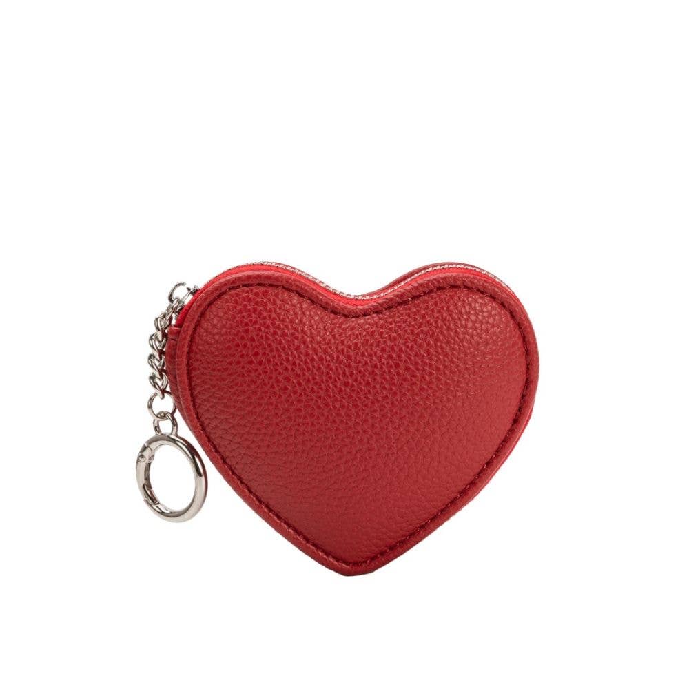 Puffy Heart Red Coin Purse Charm