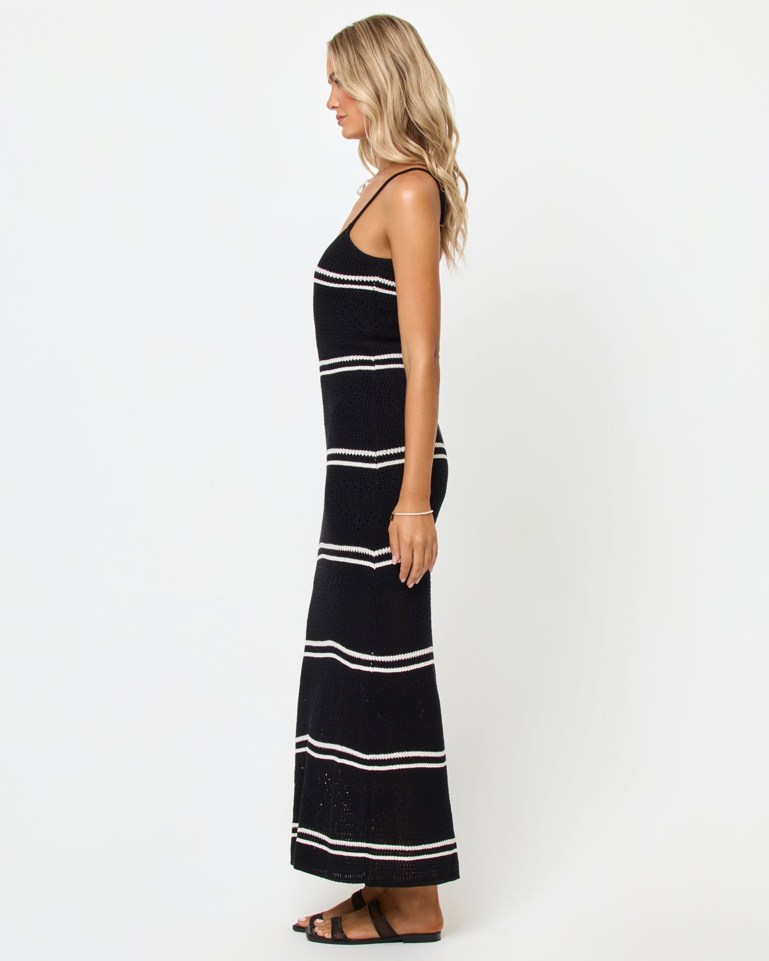 Heart To Heart Dress - Black-Cream