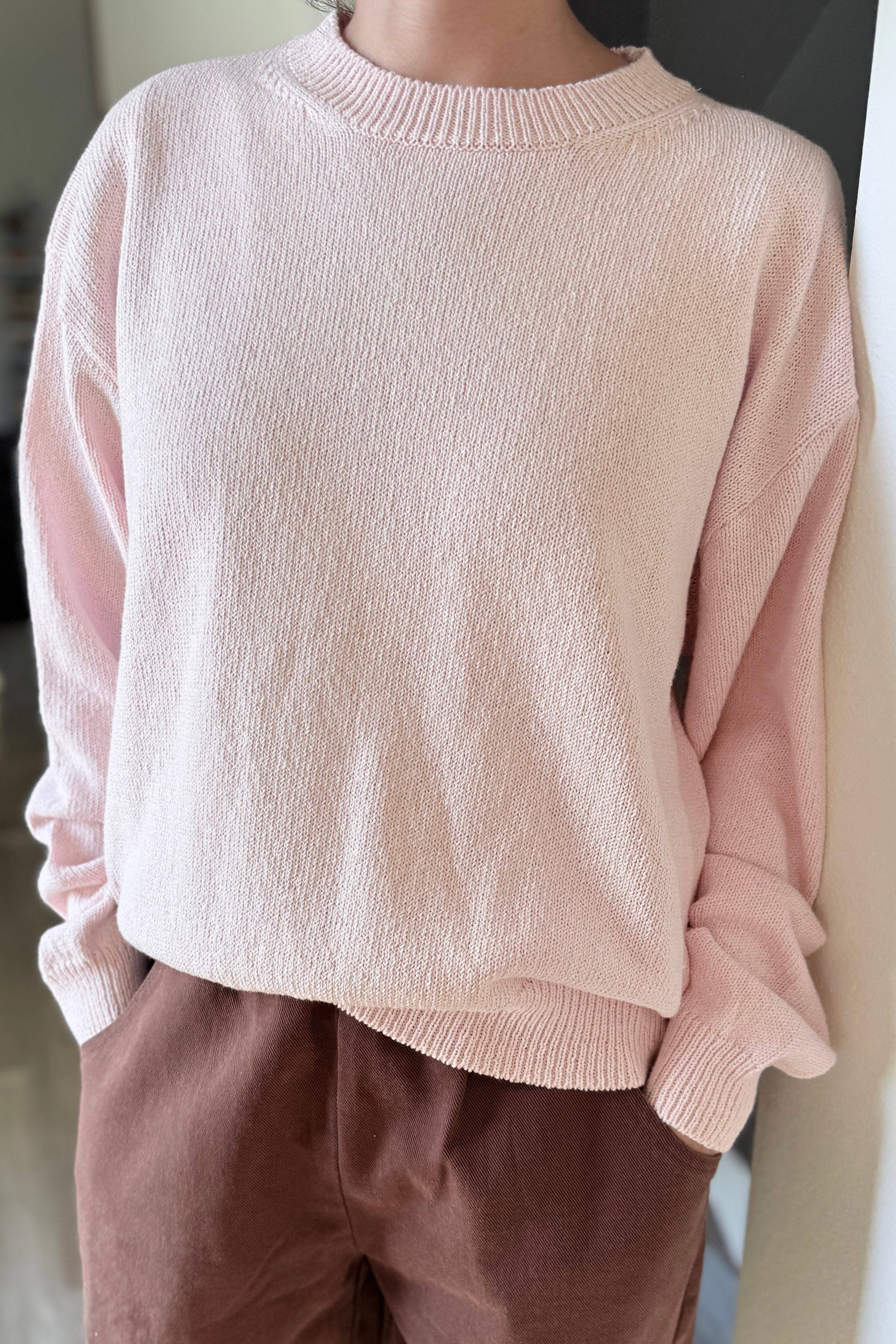 Milo Cotton Sweater in Róse