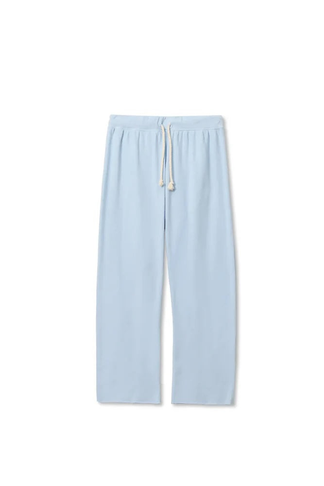 Jamaica Beach Fleece Capri Pant in Powder Blue