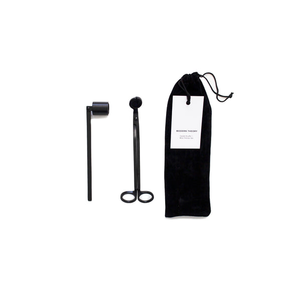 Candle Snuffer + Wick Trimmer Set