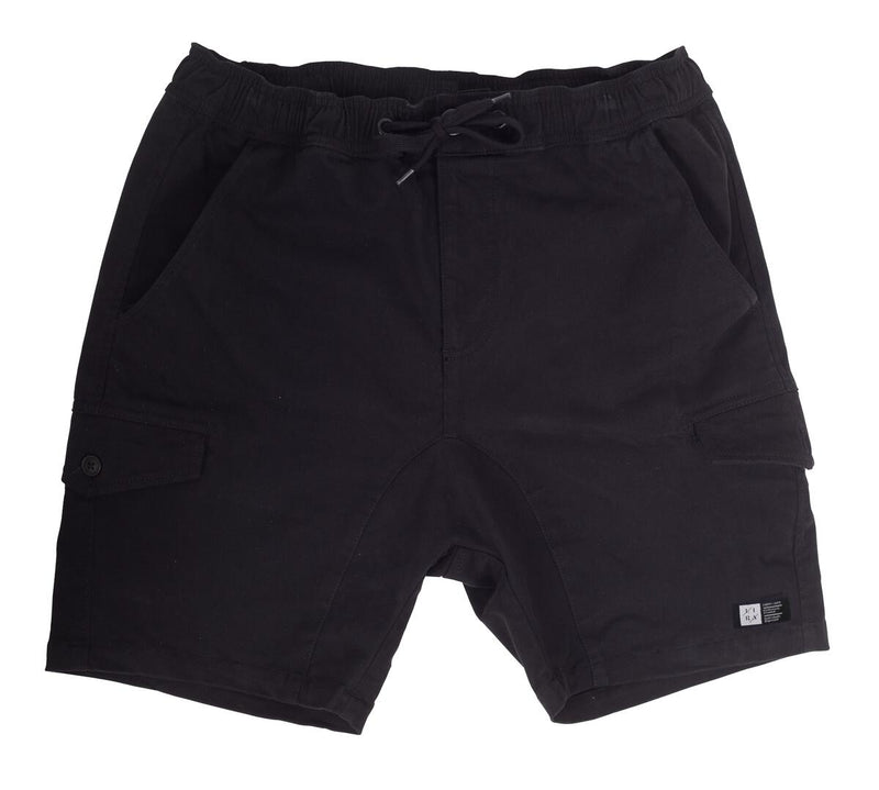Titan Twill Cargo Short in Black