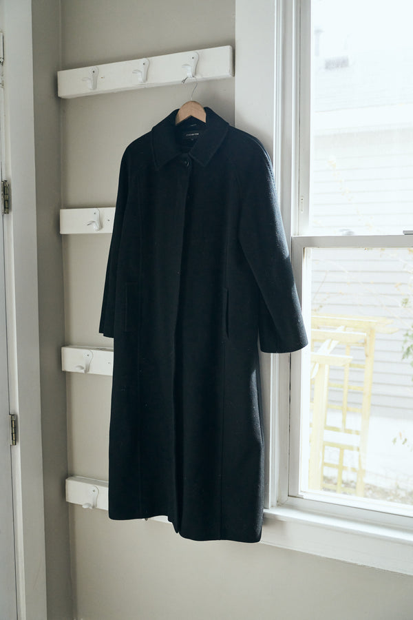 Vintage Jones NY Overcoat in Black