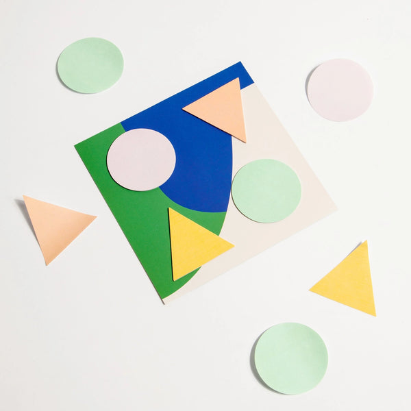 Geometric Sticky Notes in Cool