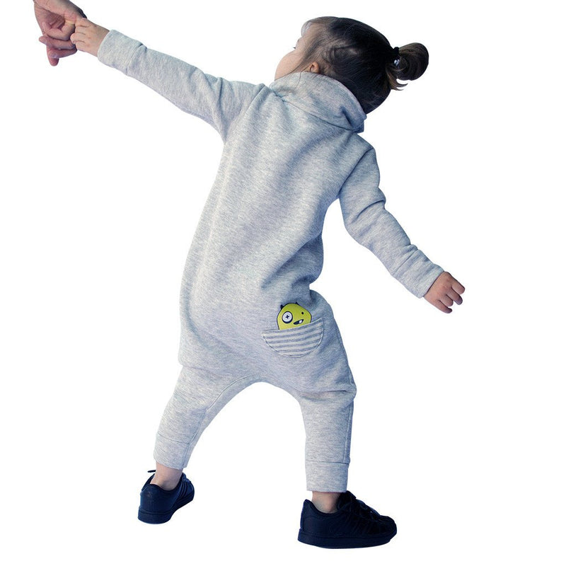 Maverick Romper - Heather Grey