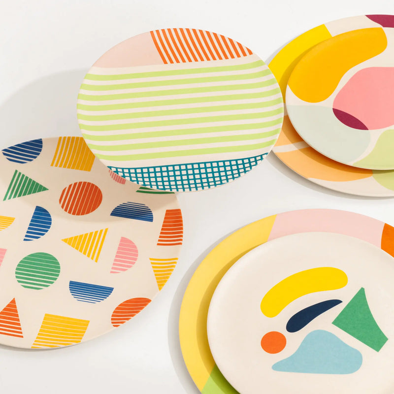 Bamboo Dinner Plate Set in Planes