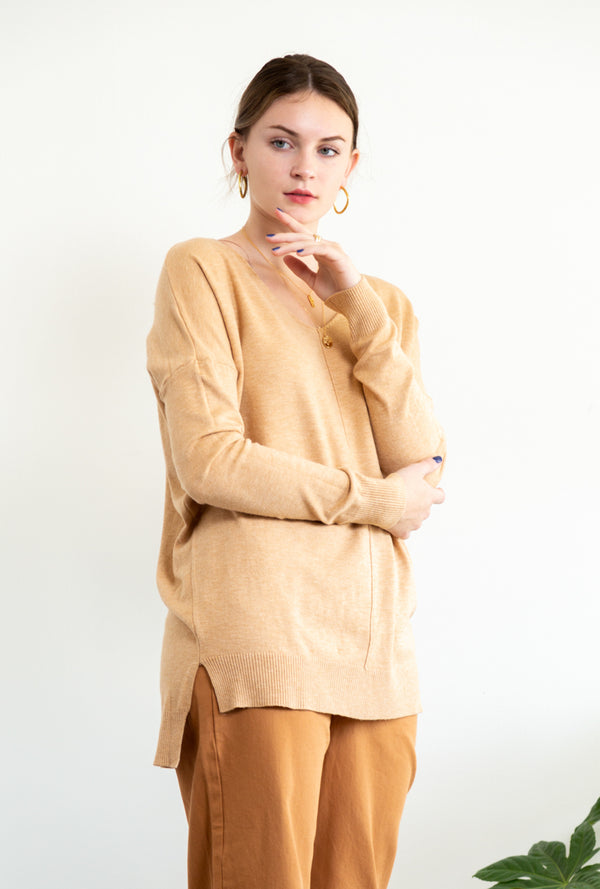 Jessa Soft V-Neck Sweater