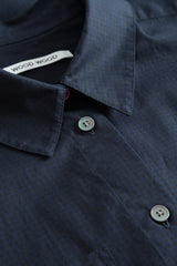 Bianca Gingham Dress in Navy