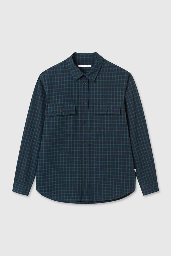 Avenir Flannel Check Shirt in Blue