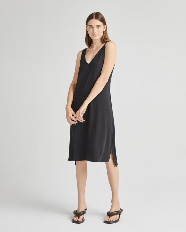 Night Slip Dress in Black
