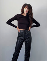 Jen Vegan Leather Trouser