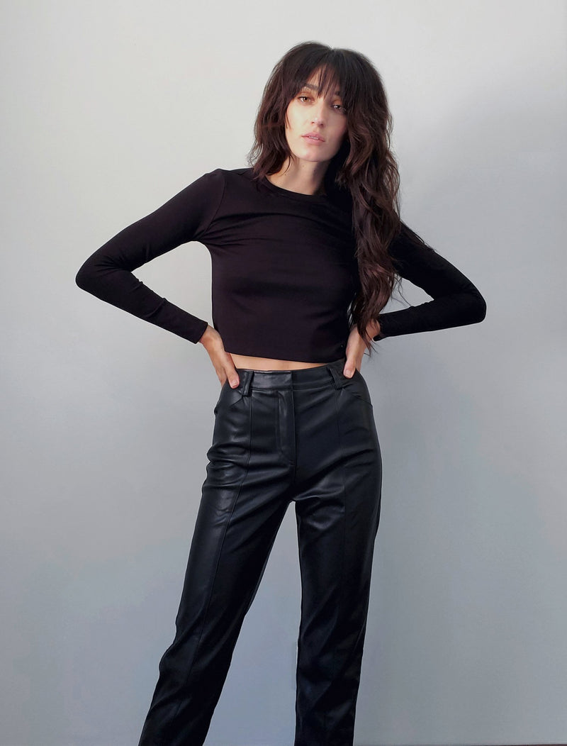 Jen Vegan Leather Trouser