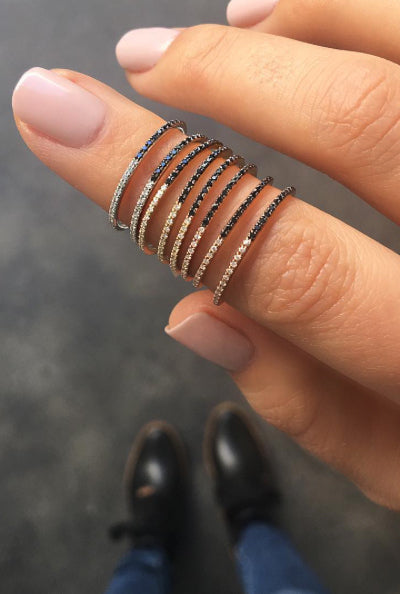 2 Tone Diamond Eternity Band