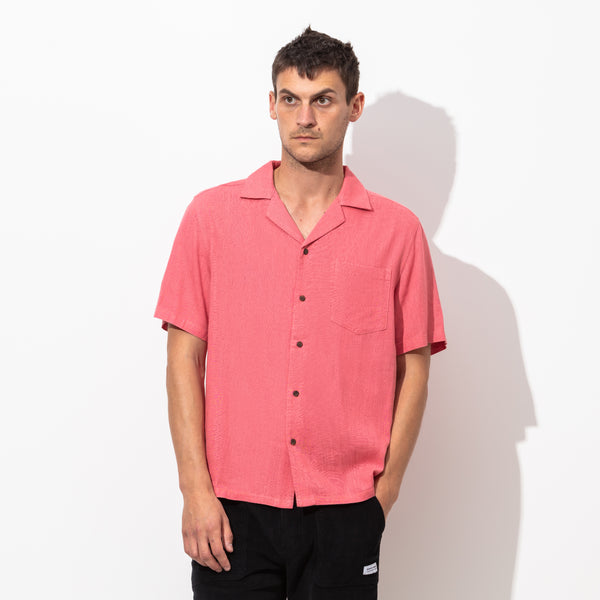 Brighton S/S Woven Shirt in Faded Rose