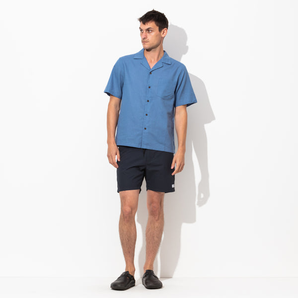 Brighton S/S Woven Shirt in Moon Light