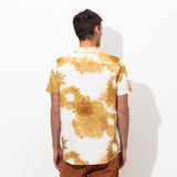 Washed up S/S Woven Shirt in Tobacco