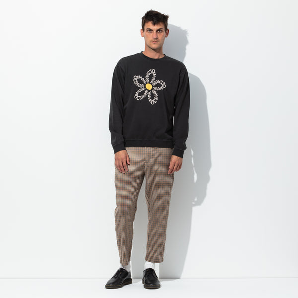 Camino Crew Sweatshirt in Dirty Black