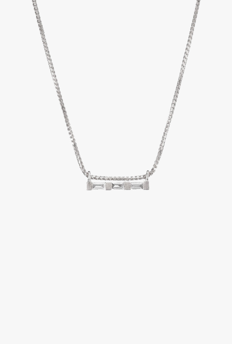 3 Baguette Necklace