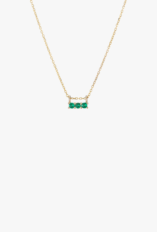 3S Necklace in Emerald