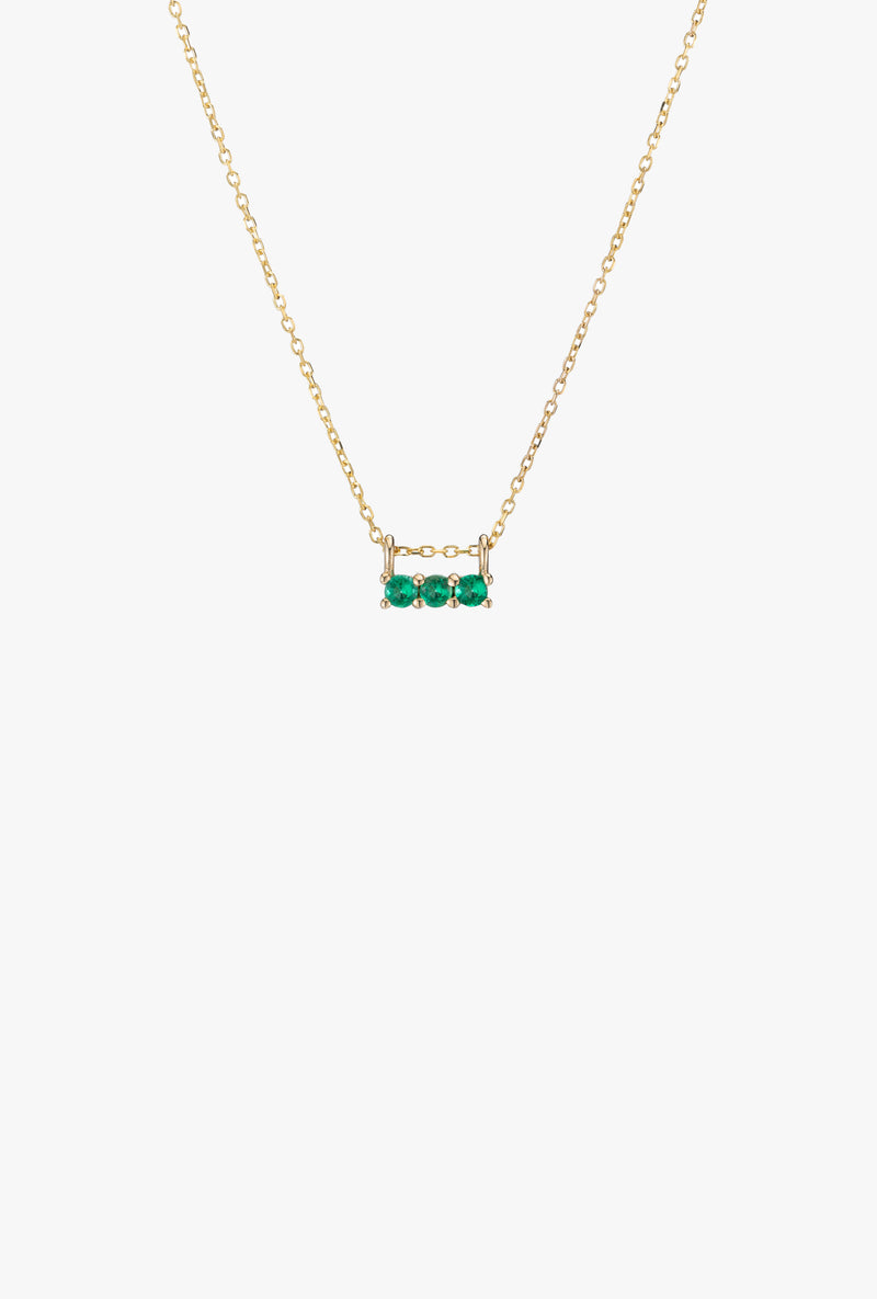 3S Necklace in Emerald