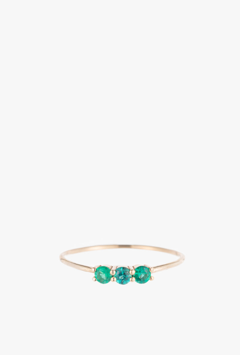 3S Emerald Ring
