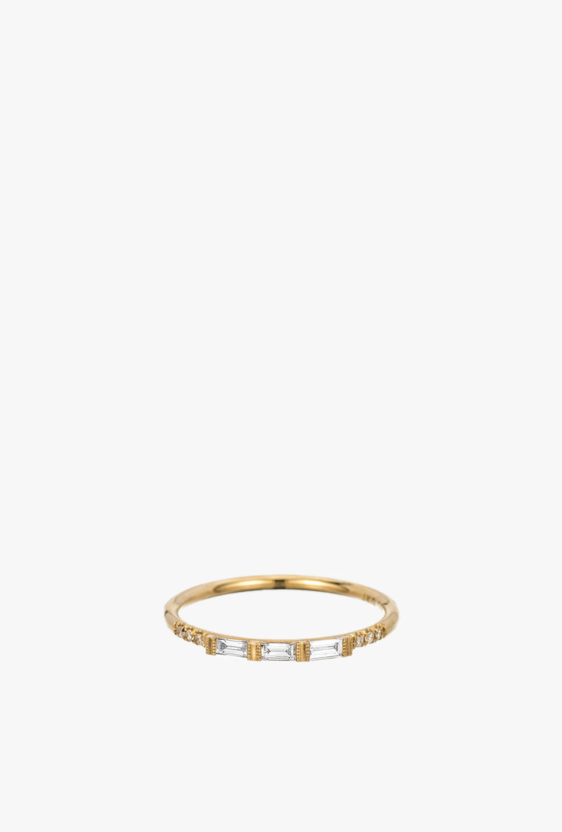 3 Baguette Equilibrium Ring