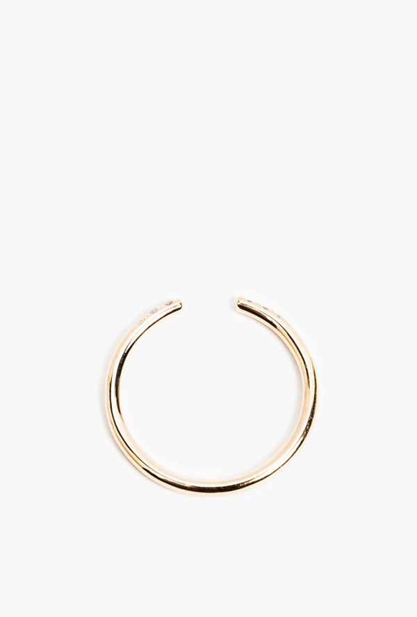 White Equilibrium Cuff Ring