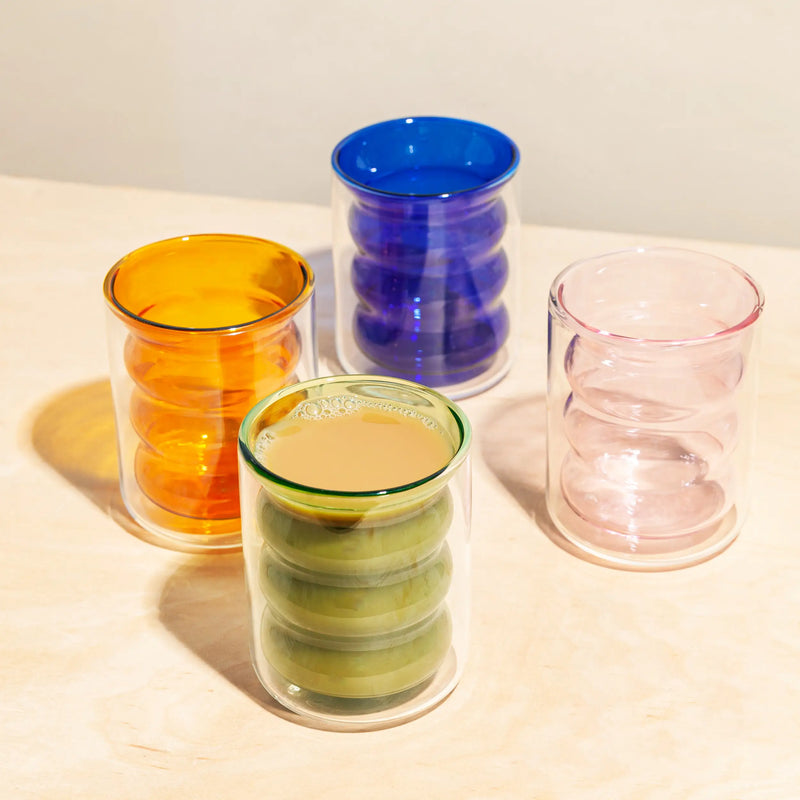 Double Wall Groovy Cup in Green