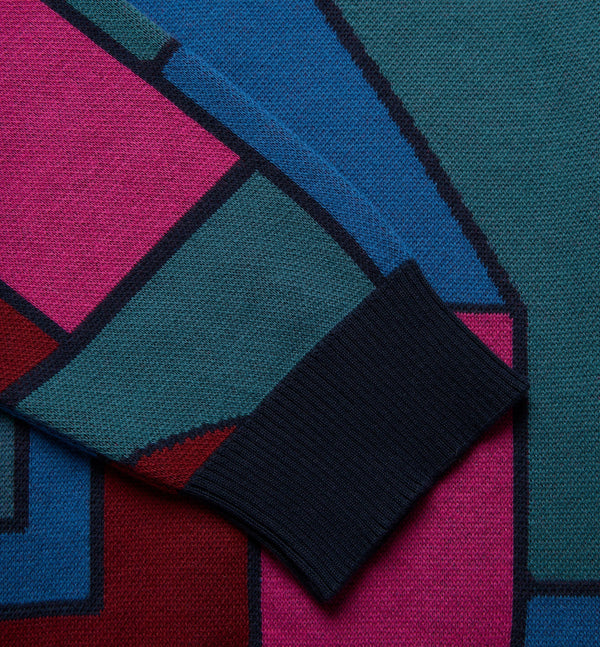 Blocked Landscape Sweater