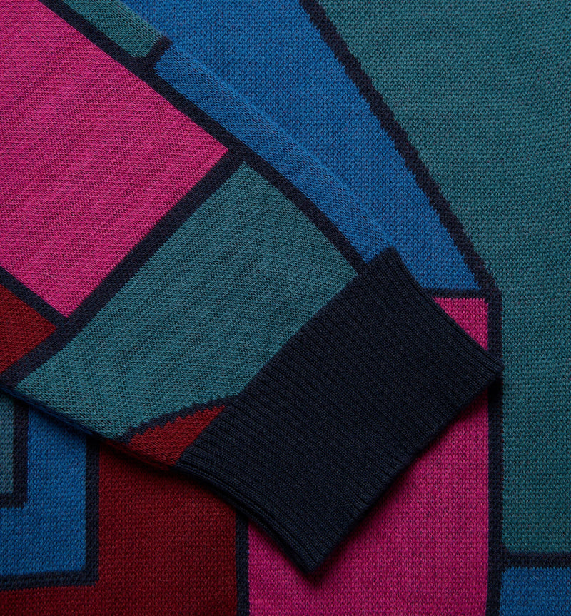 Blocked Landscape Sweater