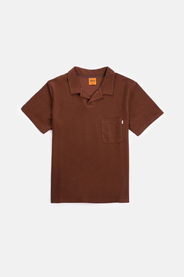 Vintage Terry Polo in Chocolate