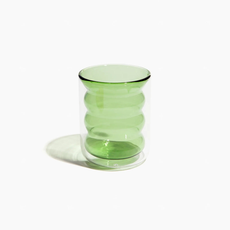 Double Wall Groovy Cup in Green
