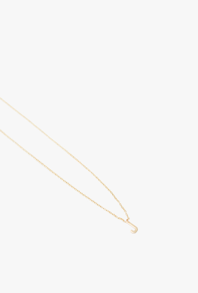 Initial Necklace J