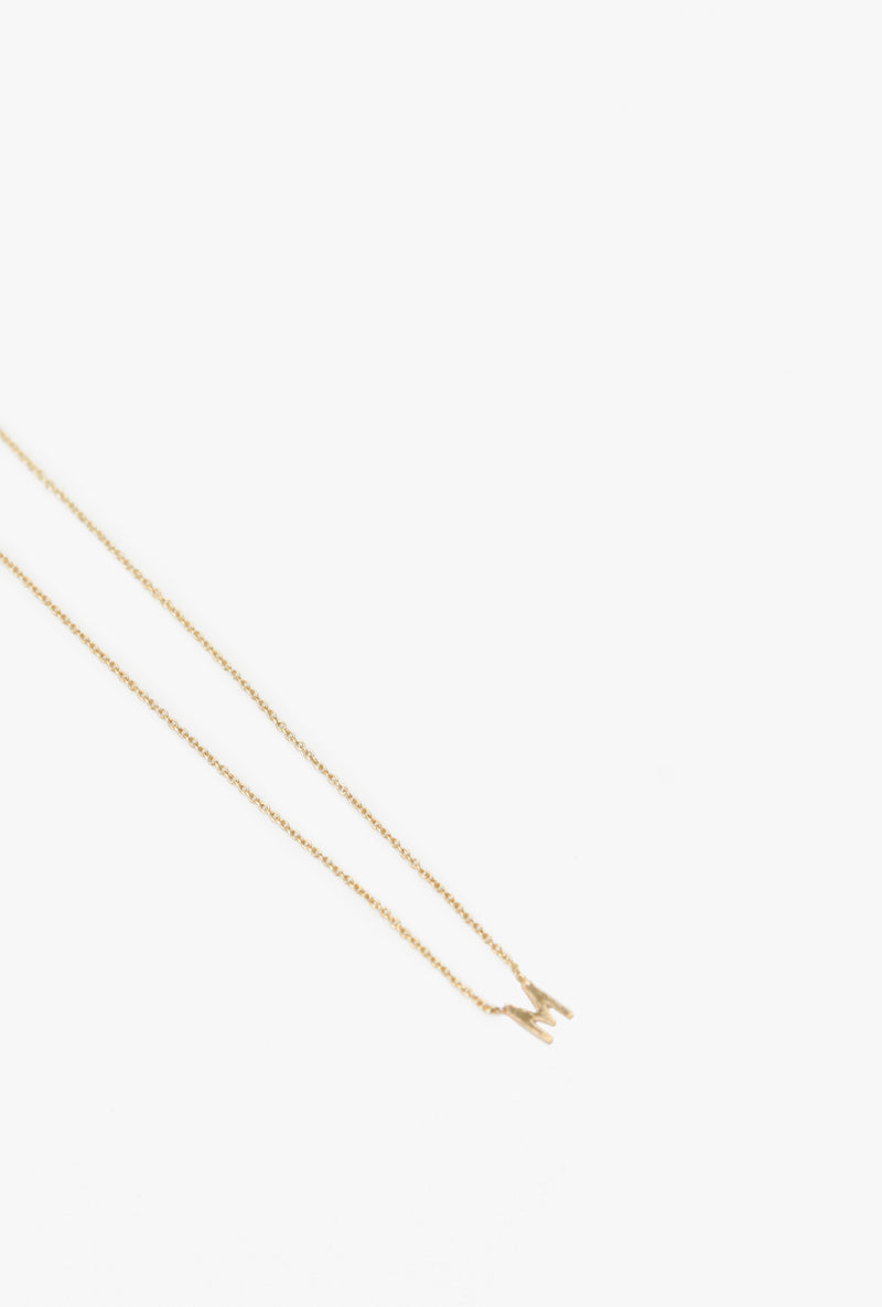 Initial Necklace M