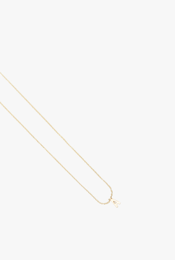 Initial Necklace A
