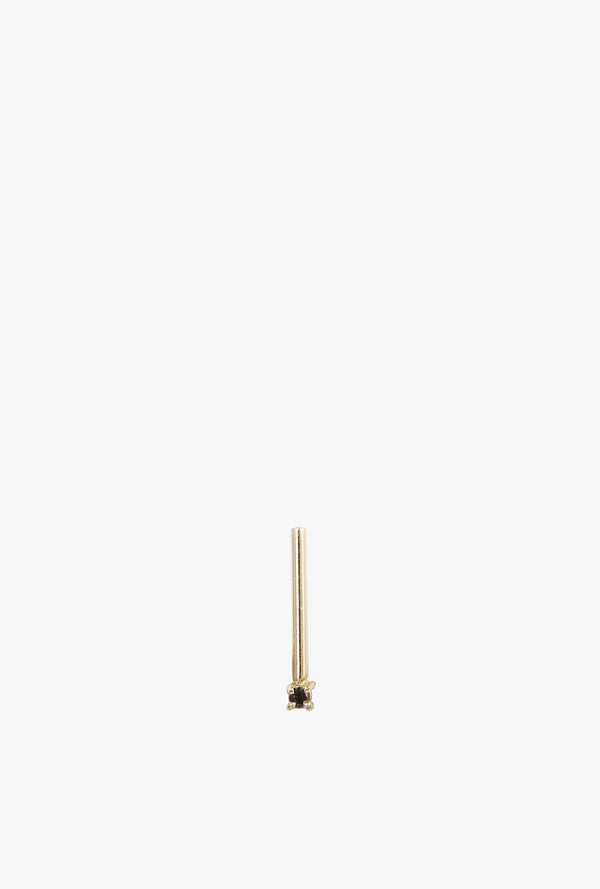 Matchstick Black Diamond Earring - Single