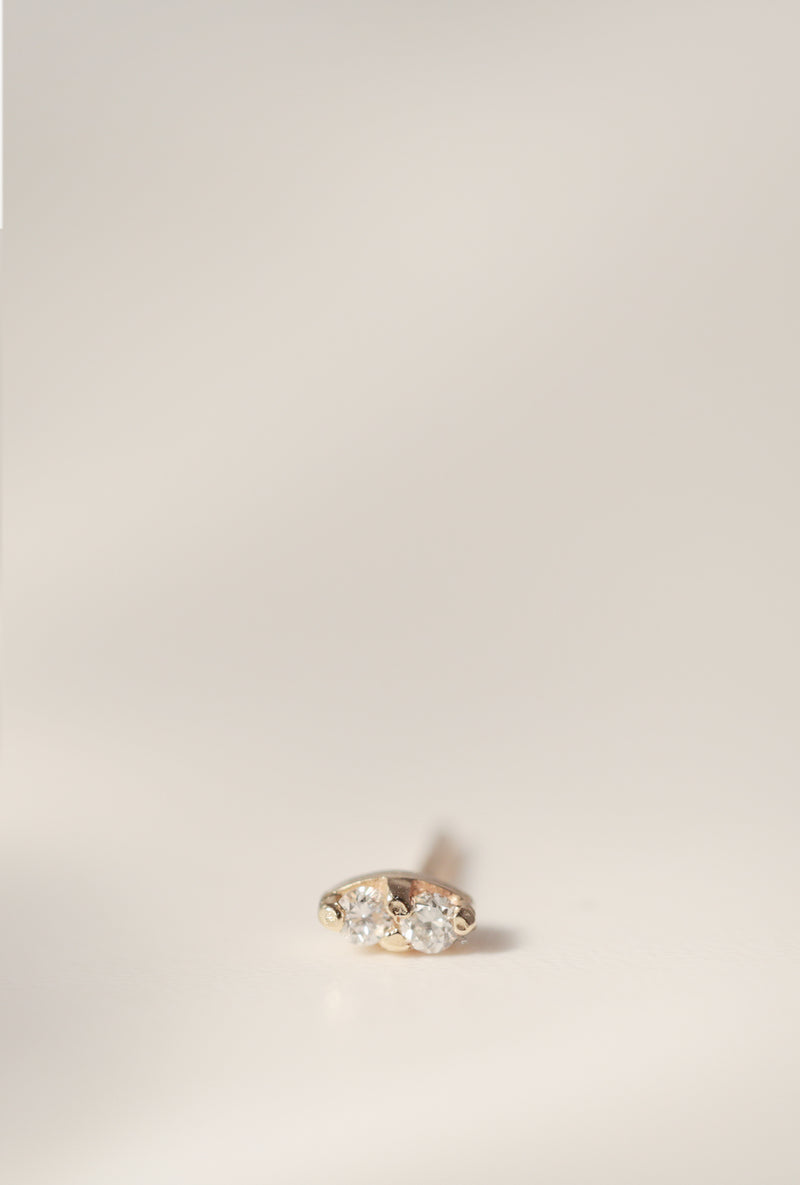Twin D Earring - Single