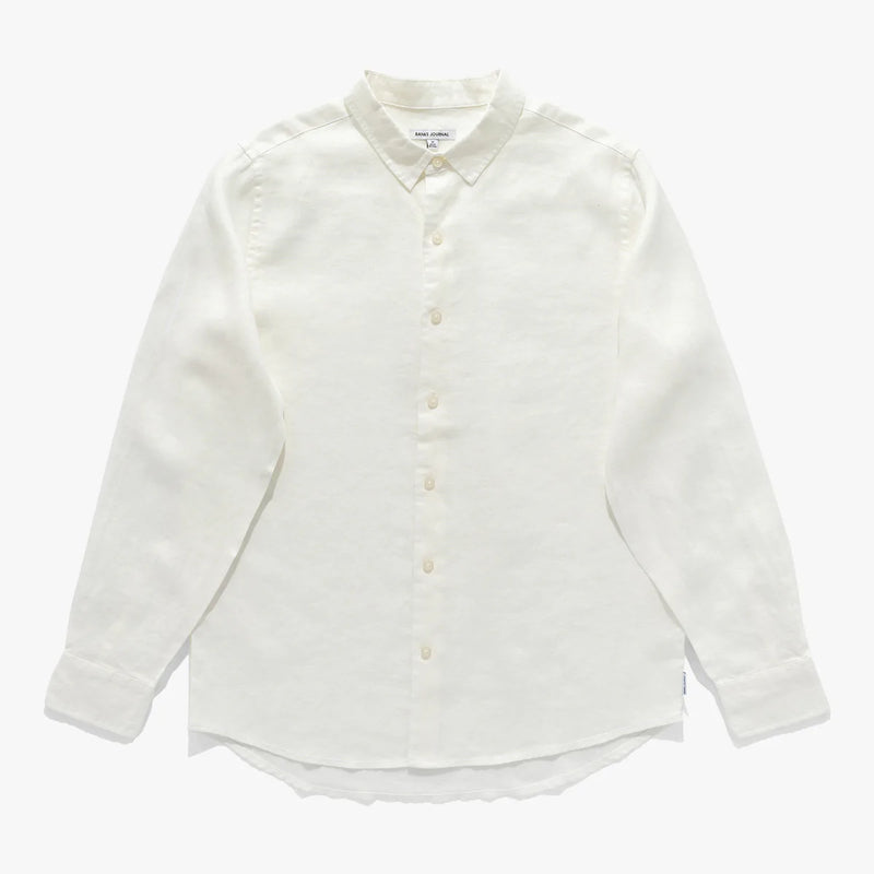 Hastings L/S Shirt in Off White