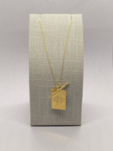 DISK & TOGGLE NECKLACE
